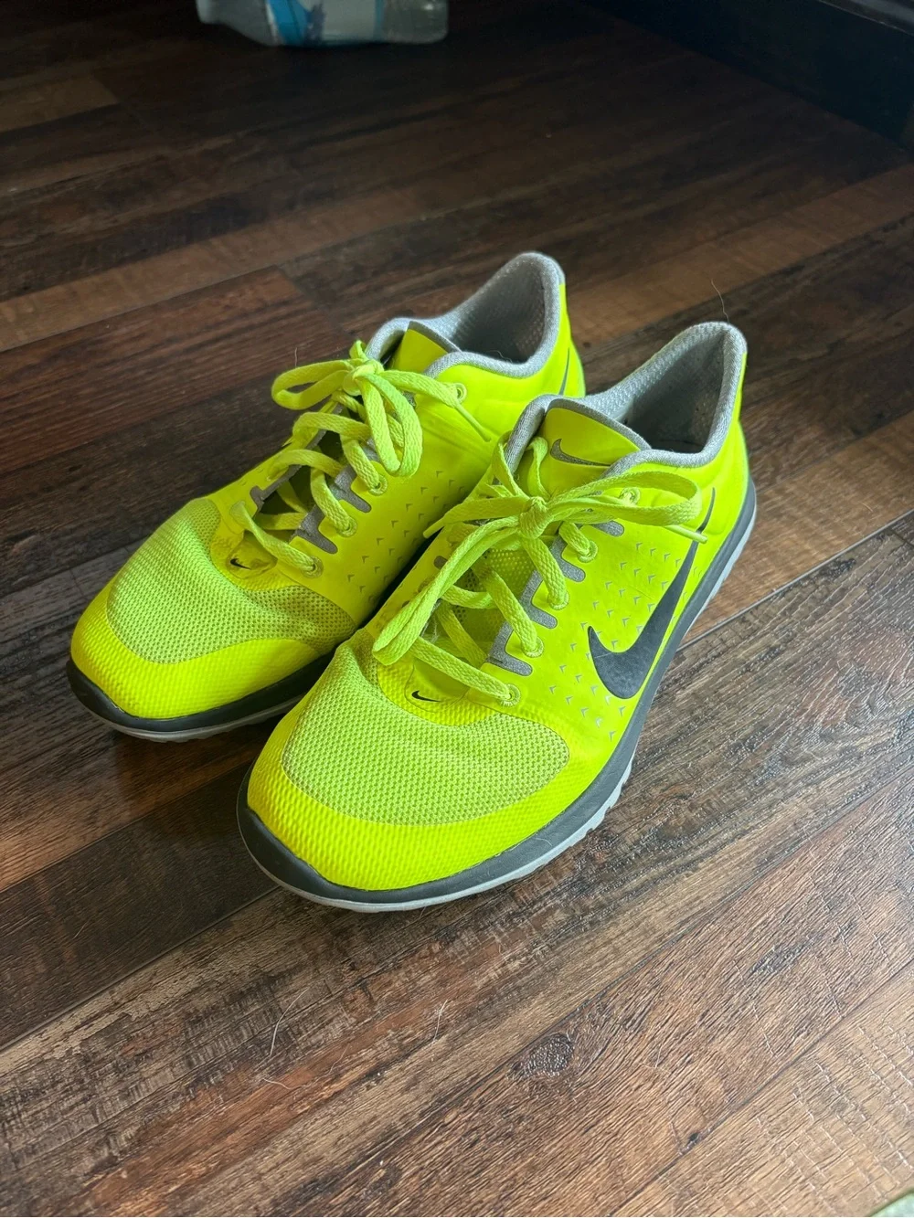 Nike Neon Yellow Athletic Running Shoes